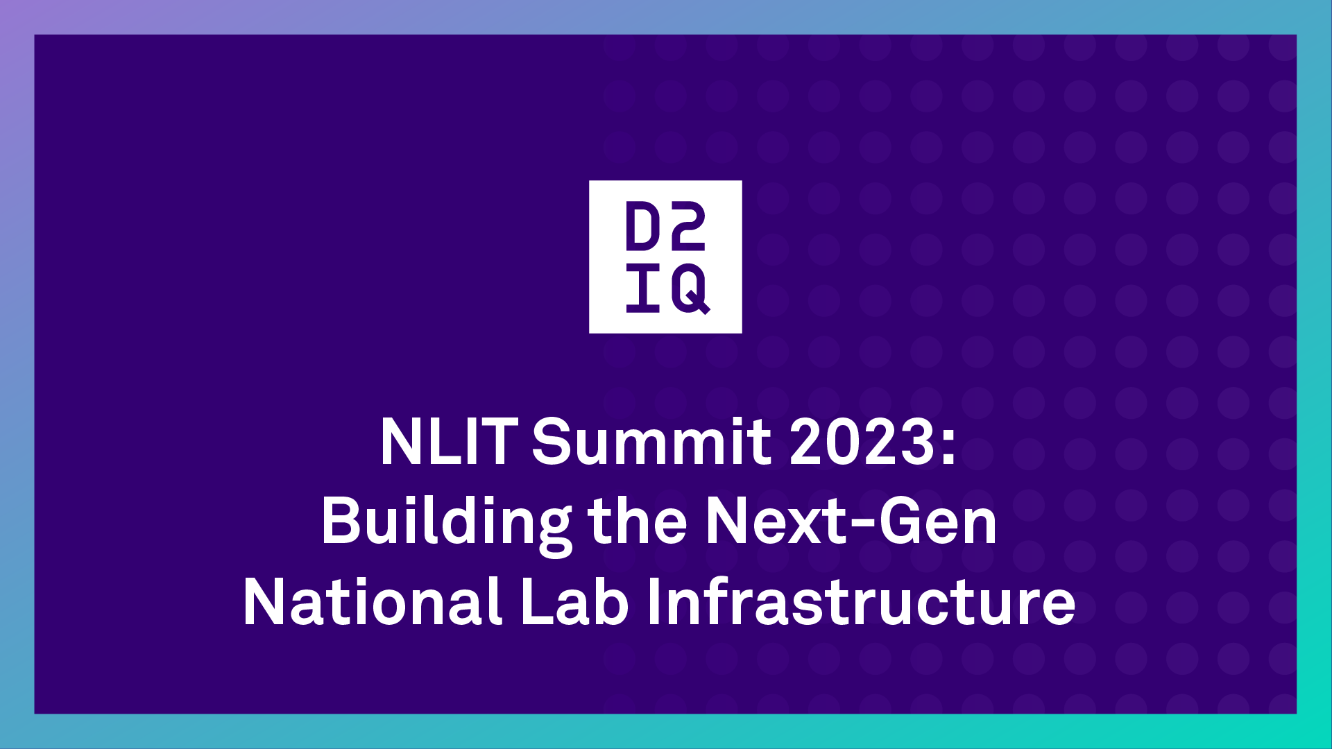 Building the Next-Gen National Lab Infrastructure