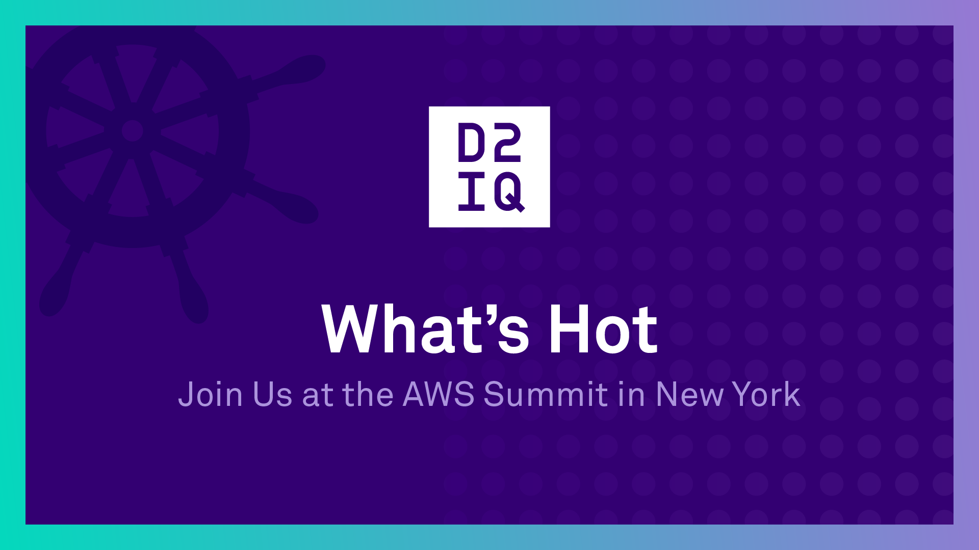 What’s Hot: Join Us at the AWS Summit in New York