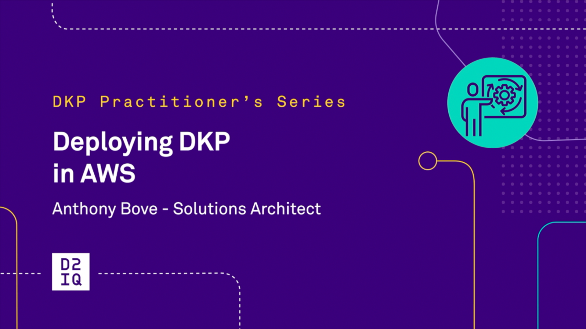 Learn how to deploy the D2iQ Kubernetes Platform (DKP) in AWS.