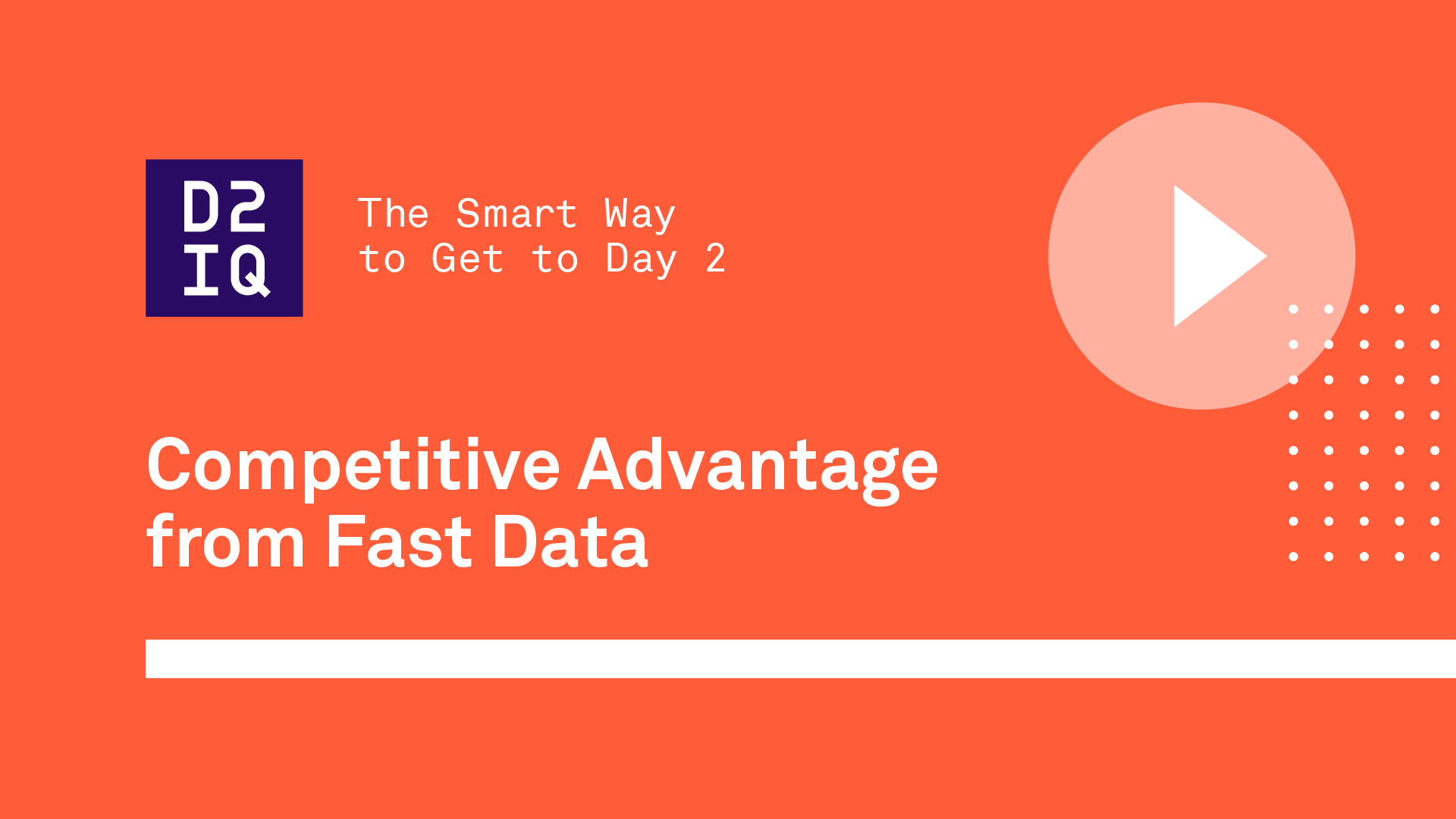 Competitive Advantage from Fast Data