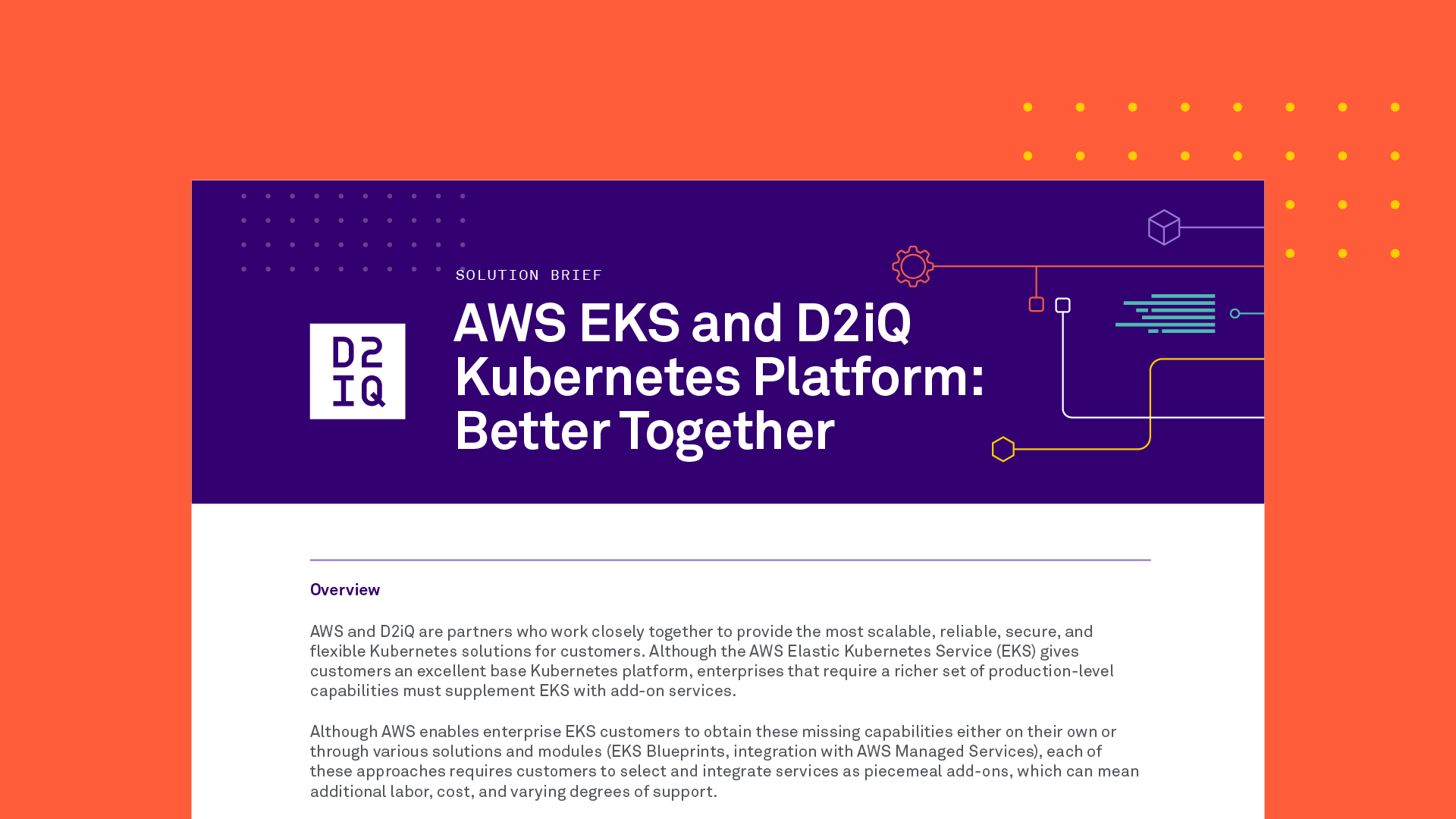 AWS EKS and D2iQ Kubernetes Platform: Better Together