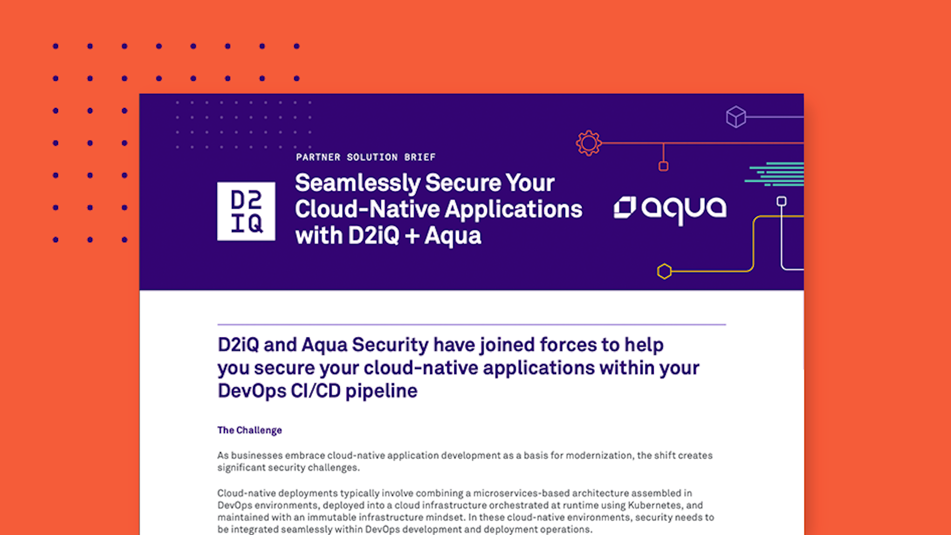 Solution Brief: D2iQ and Aqua