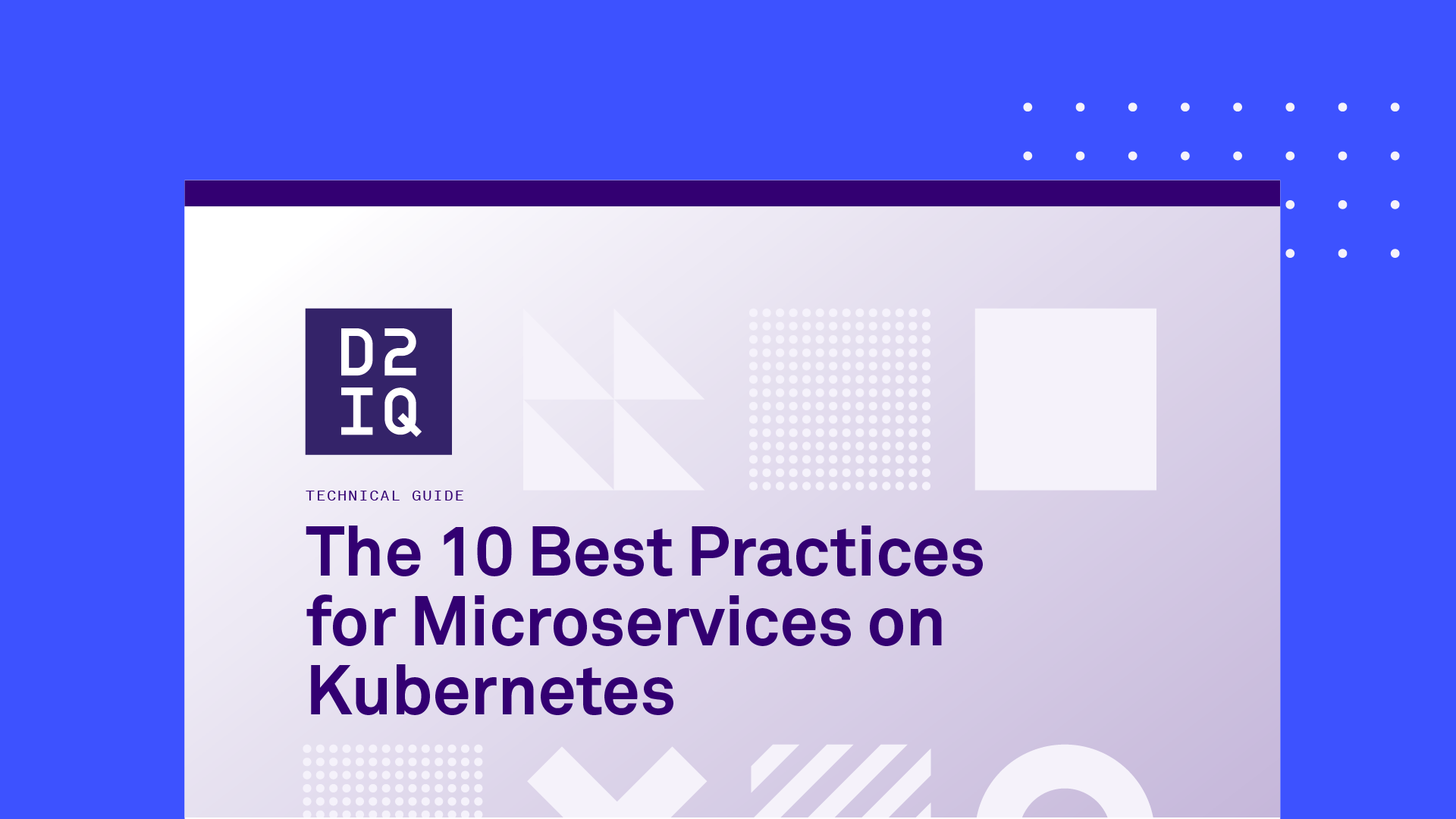 10 Best Practices for Microservices on Kubernetes | D2iQ